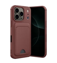 Apple İphone 17 Pro Kelvin Kartvizitli Silikon - Bordo