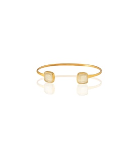 Kadir Jewellery 22 Ayar Altın Kaplama El İşçiliği Zirkon Taşlı Kadın Charm Bileklik