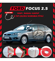 Ford Focus 2.5 Oto Araç Kapı Koruma Fitili 5metre Parlak Kırmızı Renk