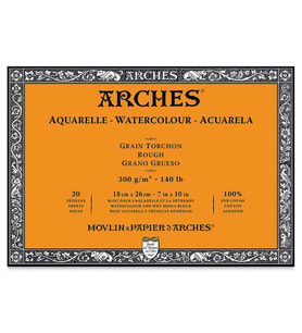 Arches Suluboya Blok Rough Natural White 300 gr 18x26 cm 20 Sayfa 