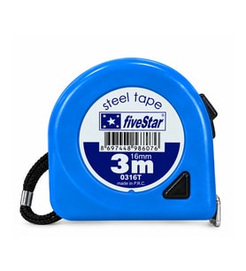 FİVESTAR 0316T 3 METRE X 16 MM ŞERİT METRE – EL TİPİ ÖLÇÜM METRESİ