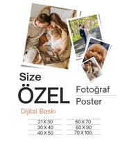 Kişiye Özel Fotoğraf Baskı Poster, İstenilen Görselde Fotoğraf Kağıdına Baskı, Özel Tasarım Poster (Çok Renkli)