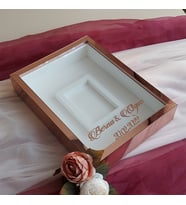 30x40 Cm Rose Pleksi Kaplı Fotoğraf Alanlı Model Tasarım Gül Kutusu Anı Çerçevesi! Ayna Çerçeve!(Fotoğraf Hediye)