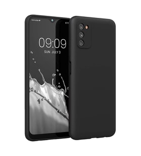 Samsung Galaxy A03s Kılıf First Silikon - Siyah