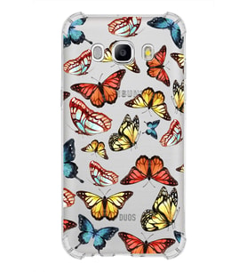 PrintiFy Samsung Galaxy J5 2016 Uyumlu Water Color 2 Baskılı Şeffaf Köşe Korumalı Antişok Kılıf