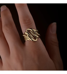 14k Sade Altın Halka Gurmet Yüzük