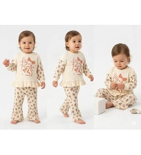 Northcity İspanyol Paça Bebek Takımı 6-24 Ay - İleri Teknoloji Pamuklu & Çıtçıtlı
