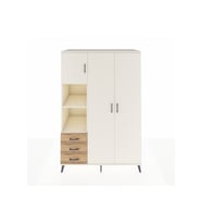 Kronos Dolap 6 Raflı 3 Çekmeceli Tek Askılı 132x59x195 Aytaşı-Aytaşı/Çam
