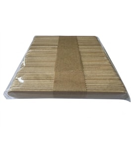 Küçük Dil Çubuğu Ahşap Maket Çubukları Dondurma Çubuğu - 1 x 9 Cm. - 48 Adetlik Paket