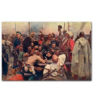 Cakatablo Zaporozhian Mektup Yazarken Ilya Repin MDF Tablo