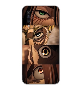 Samsung Galaxy A50 - A30S - A50S Uyumlu Attack On Titan Tasarımlı Şeffaf Telefon Kılıfı