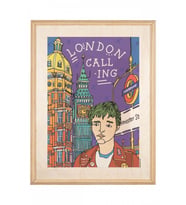 İkigai London Erkek Ahşap Tablo