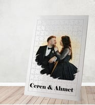 Kişiye Özel Hediye Efektli Fotoğraflı Puzzle