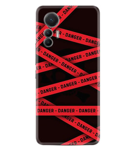 Xiaomi 12 Lite Kılıf Resimli Desenli Baskılı Silikon Danger 1372