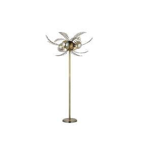 LampaLuce Alekos Modern Tasarım Yapraklı Lambader Sarı 160cm