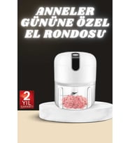 Anneler Gününe Özel Hediye El Rondosu Doğrayıcı Şarjlı Taşınabilir