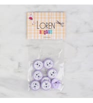 Loren Crafts 8 li balık lila - 573