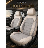 Ford Focus 2005-2011 Uyumlu Lion Serisi 2+1 Ticari Tay Tüyü Bej Koltuk Kılıfı