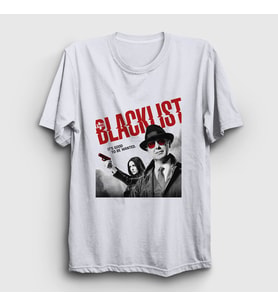 Presmono Unisex Beyaz Wanted The Blacklist T-Shirt 184192tt