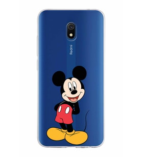 Xiaomi Redmi 8A Uyumlu Kapak Mickey Mouse Tasarımlı Şeffaf Silikon Kılıf