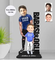 Kişiye Özel İsimli Babalar Günü Ahşap Eco Biblo -1