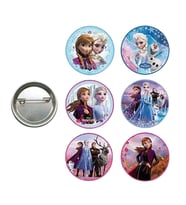 Lisanslı Yaka çanta rozeti FROZEN 6LI
