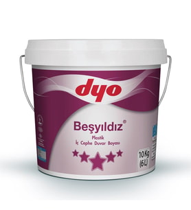 Dyo Beşyıldız Plastik İç Cephe Boyası 10 Kg Beyaz
