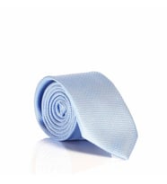 Açık Mavi Slim Fit Düz Renk Dokuma Kravat / DDK-10 (Renksiz)
