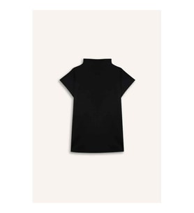 Defacto Slım Fıt Yarım Balıkçı Yaka Siyah Kadın T-Shirt G9197AX/BK81