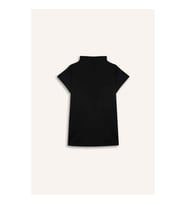 Defacto Slım Fıt Yarım Balıkçı Yaka Siyah Kadın T-Shirt G9197AX/BK81