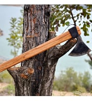Tapan Kamp Baltası B14xE10-6S2-750kg Tek Parça sap Hediye El Yapımı