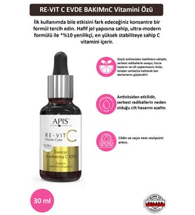 RE-VIT C EVDE BAKIM C Vitamini Özü YENİ FORMÜL - 30 ml
