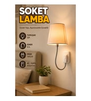 Prize Takılan Esnek Kollu Gece Lambası – Ayarlanabilir Yönlü Dekoratif Aydınlatma
