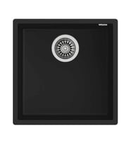 TEKA Square 40.40 TG Siyah Tezgah Altı Granit Eviye 115230025