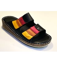 Castle Black 21315 Bayan Deri Comfort Terlik (Siyah)