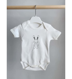 Tavşan Çıtçıtlı Bebek Body