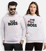 Tshirthane The Boss The Real Boss Sevgili Kombinleri Kapüşonlu Kombini (Tek Ürün Fiyatıdır.)