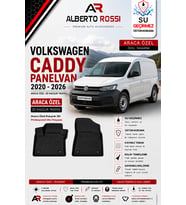 VOLKSWAGEN CADDY PANELVAN 2020 - 2026 Araca Özel Kauçuk 3D Profesyonel Oto Paspası