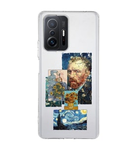 Xiaomi Mi 11T - 11T Pro Uyumlu Van Gogh ve Sanatsal Tablolar Tasarımlı Şeffaf Telefon Kılıfı