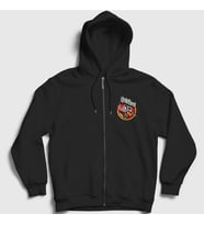 Presmono Unisex Siyah Jedi Judas Priest Fermuarlı Kapüşonlu Sweatshirt 88801tt