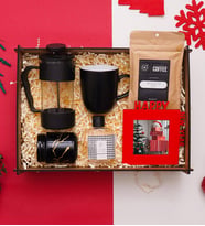 Yeni Yıl Yılbaşı Hediye Seti &Frenchpress, Mum, Kupa Bardak, Kolonya, Filtre Kahve, Kişiye Özel Çerçeve 
