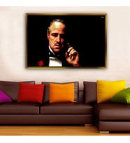 Altın Çerçeveli dekoratif tablo l1334 (Gold)