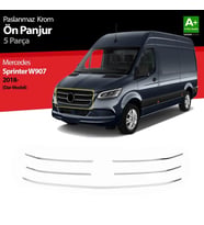 Mercedes Sprinter Uyumlu W907 Krom Ön Panjur Dar Model 5 Parça 2018 Üzeri