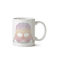 Darth Vader Neon Pattern Helmet Star Wars İki Tarafı Baskılı Kupa Bardak