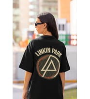 Linkin Park Rock Metal Sırt Baskılı Unisex Oversize Müzik Grubu Tişört