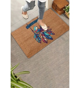 Valerine Life Kuş Salıncağı ve Tüyler Welcome Kapı Önü Paspası 45x70cm