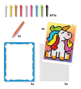 Pixel Sanatı Unicorn 877 Parça