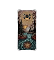 PrintiFy Xiaomi Poco X3nfc ile Uyumlu Simya Serisi Girdaplar Tasarımlı Uv Baskılı Köşe Korumalı Antişok Kılıf