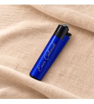 İsme Özel Lacivert Metal Clipper Çakmak