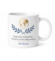 Uluslararası İlişkiler Okuyanlara Diplomatik Çözümler Siyaset Kupa Hediye Bardak